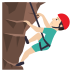 🧗🏻‍♂️ man climbing: light skin tone display on JoyPixels